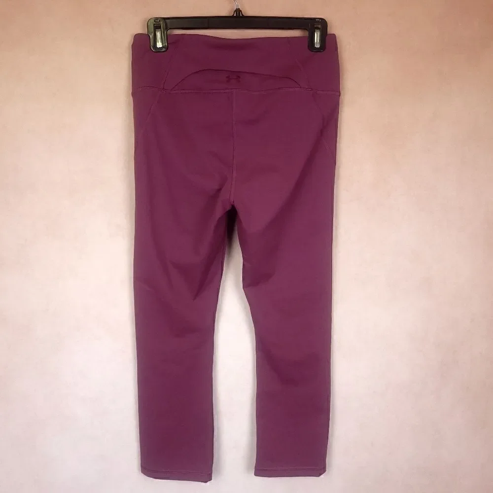 Under Armour Cropped Leggings Capri Mauve Size Medium